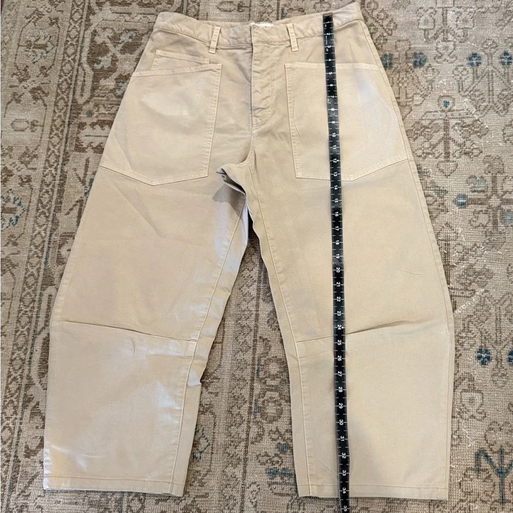 Nili Lotan Cotton Shon Pant in Rock Khaki - Picture 4 of 16
